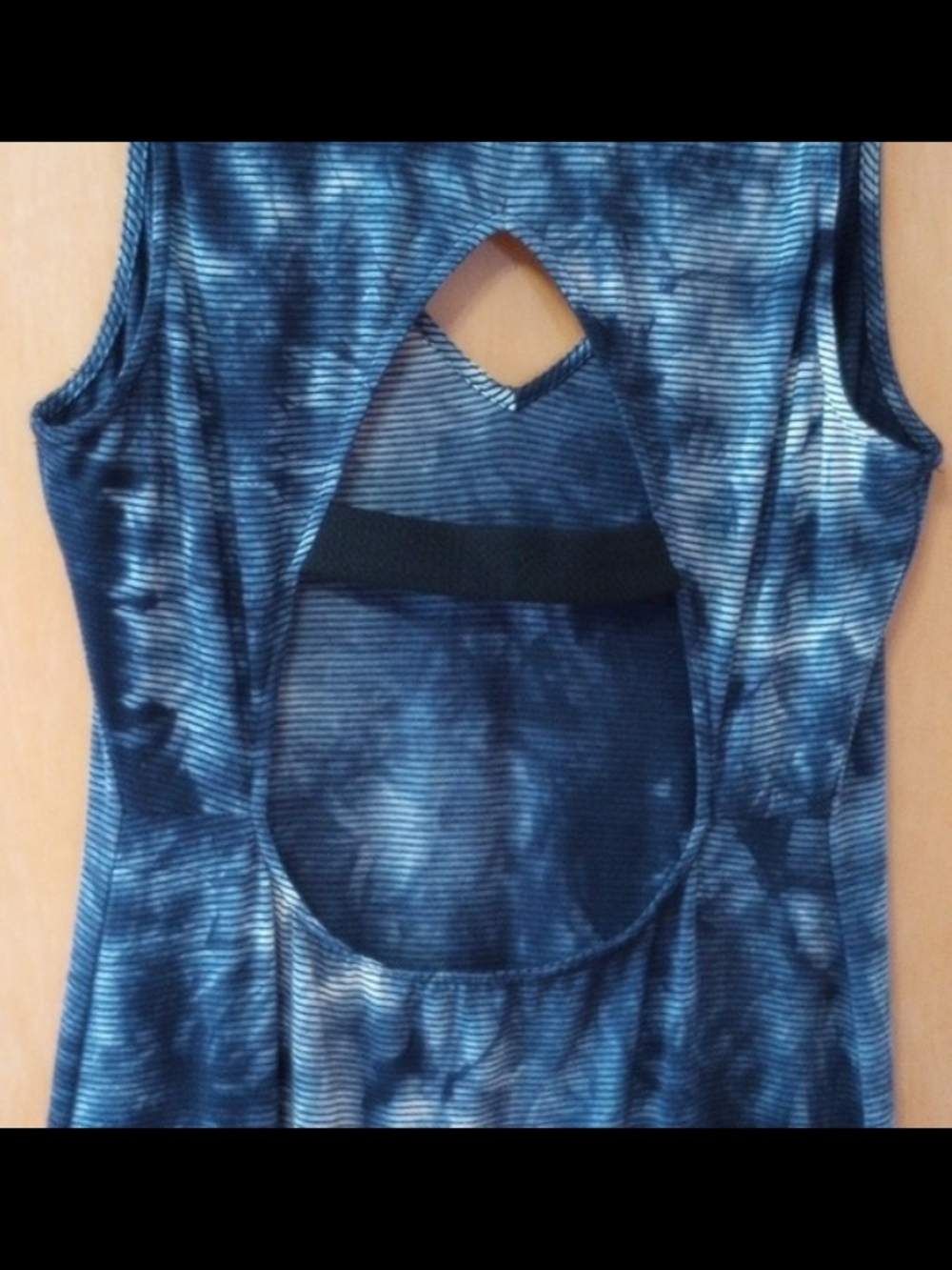 Sanctuary Navy Tie-Dye Midi Dress with Back Cutout - Picture 6 of 6